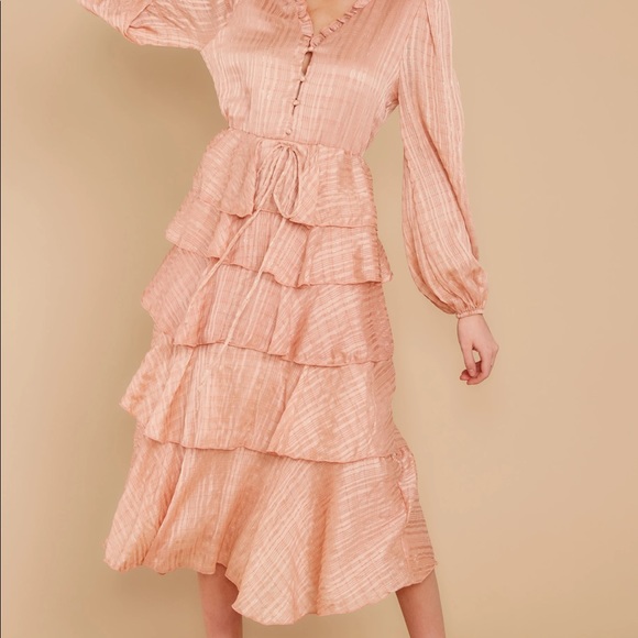 Blush pink midi dress NWT - Picture 4 of 5